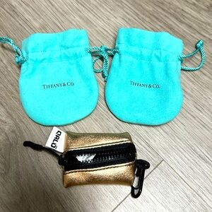Tiffany & Co and Qalo jewelry pouches